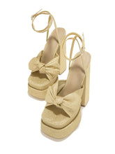 Valerie Butterfly Knot Peep Toe Heel